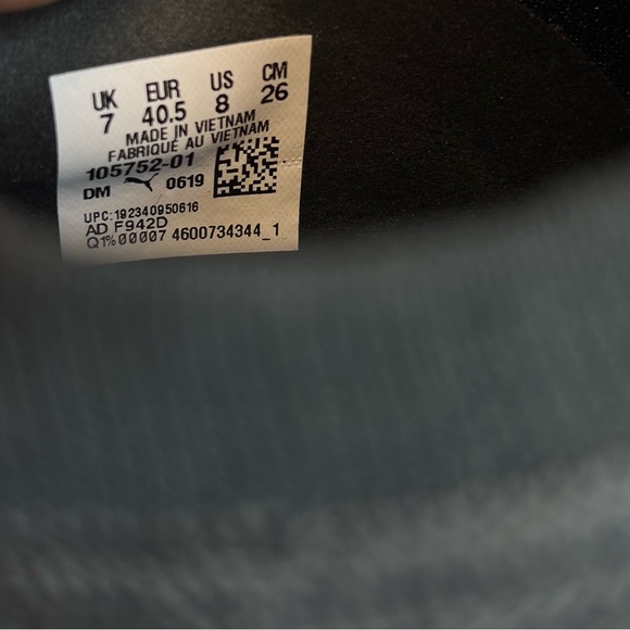 PUMA Men's 365 Concrete 1 ST Soccer/Turf Shoes 105752-01 Sz 8M Black/White NWOB - Picture 16 of 16